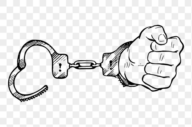 Handcuffs png sticker illustration, transparent | Free PNG - rawpixel