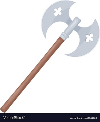 Handed Axe Viking vector image