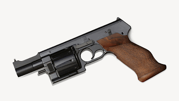 Handgun collage element, weapon isolated | Free PSD - rawpixel