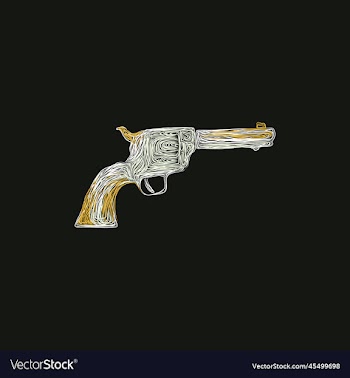 handgun pistol weapon artwork style design
