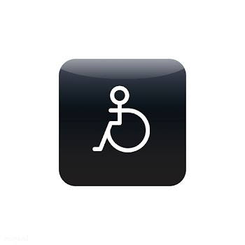 Handicap wheelchair disable icon vector | Free stock vector - 533708