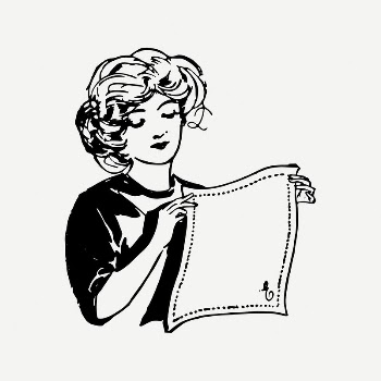 Handkerchief lady clipart, vintage illustration | Free PSD Illustration - rawpixel