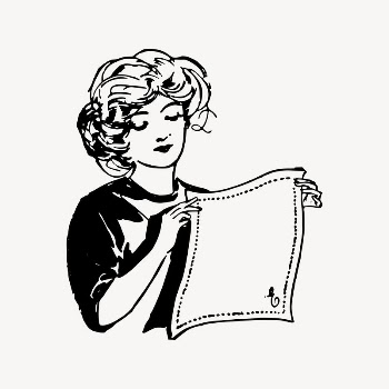 Handkerchief lady drawing, vintage illustration | Free Vector Illustration - rawpixel