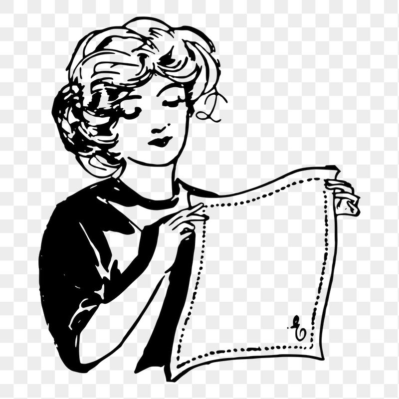 Handkerchief lady png sticker, vintage | Free PNG - rawpixel