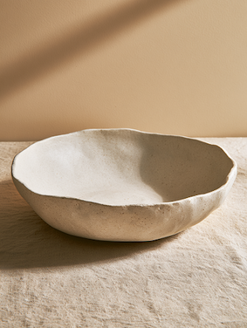 Handmade Ceramic Bowl in Warm Cream