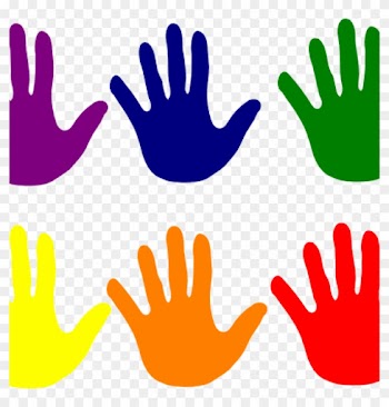Handprint Clipart Hands Various Colors Clip Art At - Hand Print Clipart