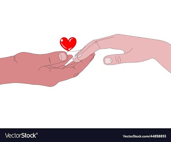 hands abstraction heart valentines day