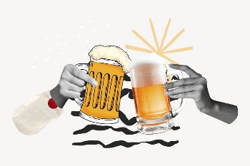 Hands cheering beer classes, celebration | Free Photo - rawpixel