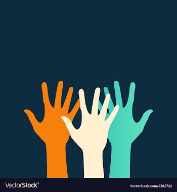 Hands color abstraction eps vector image