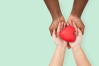 Hands cupping heart in love and relationship… | Free stock photo | High Resolution image