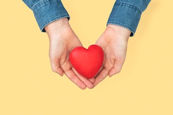 Hands cupping heart in love and relationship… | Free stock photo | High Resolution image