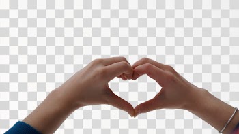 Hands Forming a Heart Shape, PNG format. Source pexels.com