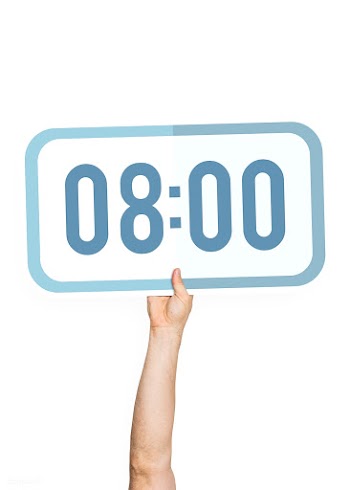 Hands holding a digital clock cliipart | Free stock psd mockup - 536596
