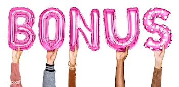 Hands holding balloons spelling Bonus | Free stock psd mockup - 460163