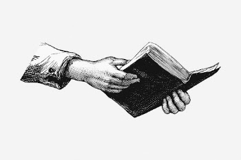 Hands holding book clipart, vintage | Free Vector - rawpixel