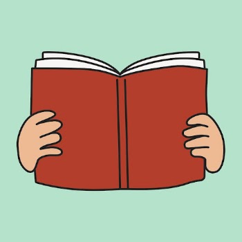 Hands holding book sticker, hobby | Free PSD Illustration - rawpixel