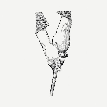 Hands holding golf club clipart, | Free PSD Illustration - rawpixel