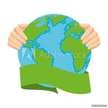 hands lifting world planet earth