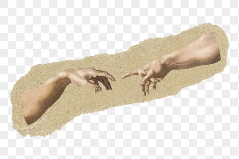 Hands of God and Adam | Free PNG Illustration - rawpixel