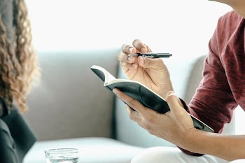 Hands Pen Notebook Man