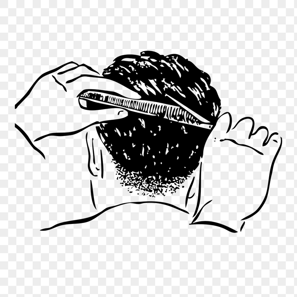 Hands png cutting man's hair | Free PNG - rawpixel