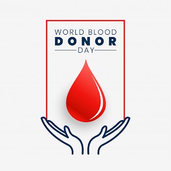 Hands saving blood drop Free Vector