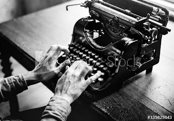 Hands Typing Typewriter Ancient Retro Classic Keyboard