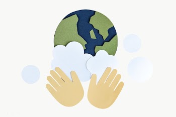 Hands washing the planet earth paper craft element transparent png | Free  transparent png - 2306683