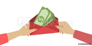 Hands with money