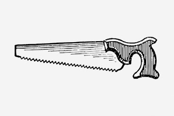Handsaw clipart, tool vintage illustration | Free Vector - rawpixel