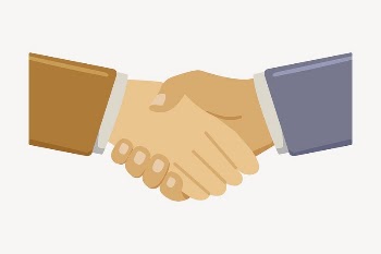 Handshake collage element, cute cartoon | Free Vector Illustration - rawpixel