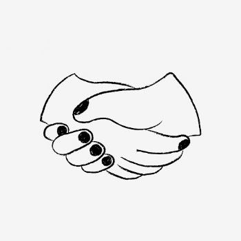 Handshake doodle, cute doodle psd | Free PSD Illustration - rawpixel