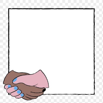 Handshake doodle png frame background, | Free PNG - rawpixel