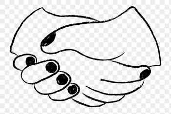 Handshake png doodle, cute doodle | Free PNG Sticker - rawpixel