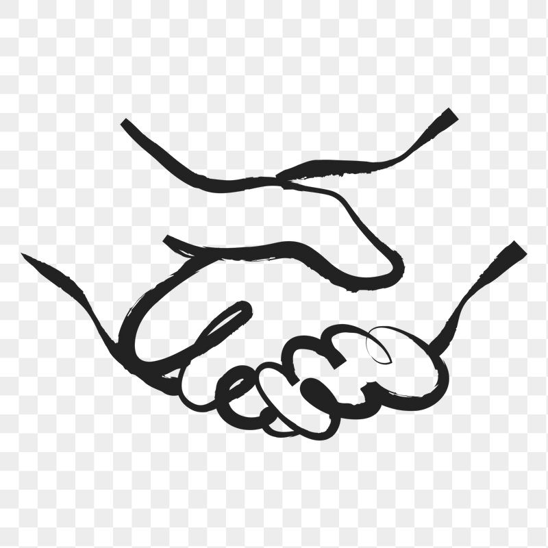 Handshake png sticker, cute doodle | Free PNG Illustration - rawpixel