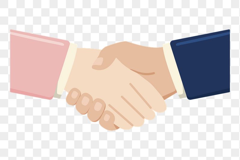 Handshake png sticker, cute illustration, | Free PNG Illustration - rawpixel
