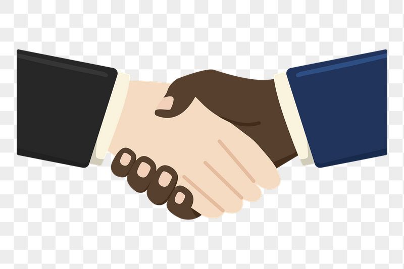 Handshake png sticker, cute illustration, | Free PNG Illustration - rawpixel