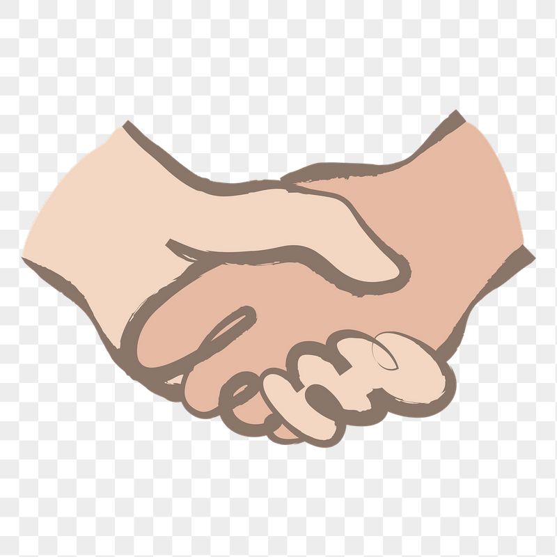 Handshake png sticker, pastel doodle | Free PNG Illustration - rawpixel