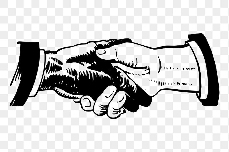 Handshake png sticker, vintage illustration, | Free PNG - rawpixel