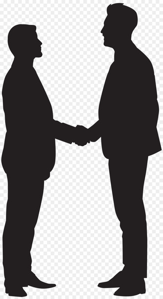 Handshake Silhouette Clip art - man silhouette 