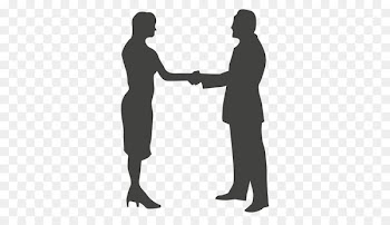 Handshake Silhouette Man Holding hands Businessperson - silhouette 