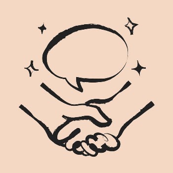 Handshake sticker, business doodle in black | Free PSD Illustration - rawpixel