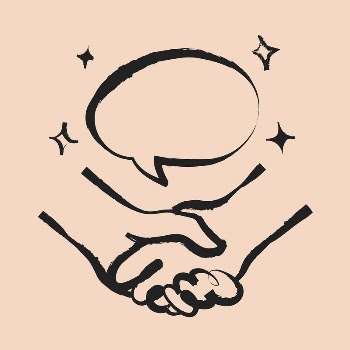 Handshake sticker, business doodle in black | Free Vector Illustration - rawpixel