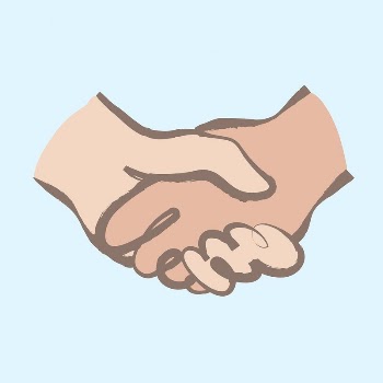 Handshake sticker, pastel doodle in aesthetic | Free Vector Illustration - rawpixel