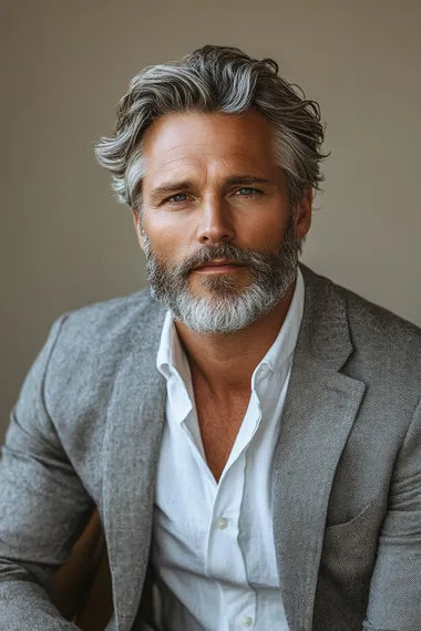 Handsome Mature Man in Studio Portrait