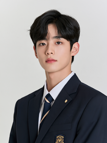 Handsome Young Korean Chaebol Heir in Luxury Academy Uniform