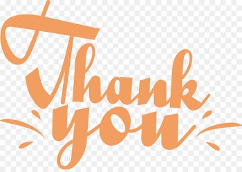 Handwriting Computer file - Orange handwriting, thank you 