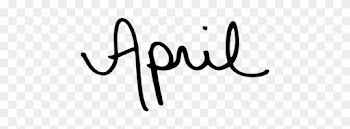 Handwritten Calendar Word April Graphic By Marisa Lerin - Calligraphy