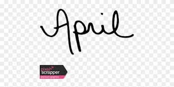 Handwritten Calendar Word April - Handwritten Calendar Word April