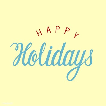 Handwritten style Happy Holidays typography | Free stock vector - 454214